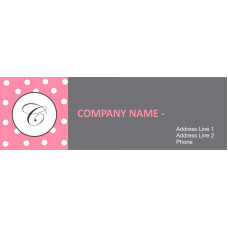 Red Maroon Return Address Lable